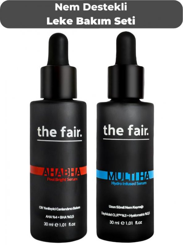 the fair.  Nem Destekli Leke Gözenek ve Kırışıklık Karşıtı Vegan Bakım Seti ürün görseli 1