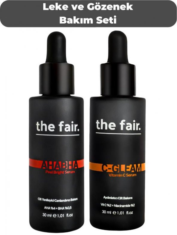 the fair. Leke Bakımı ve Gözenek Seti Vegan- 60 ML ürün görseli 1