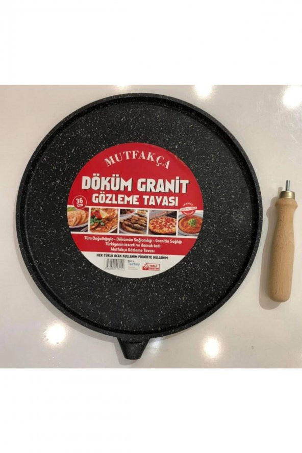 Döküm Granit Gözleme Tavası 36 Cm - Resim 2