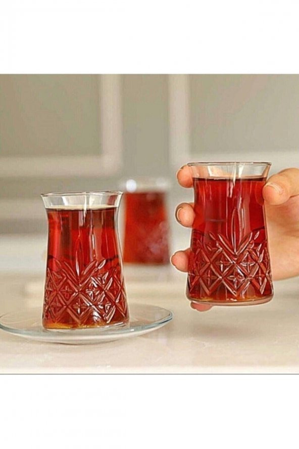 Paşabahçe Timeless Heybeli 12 Parça Çay Seti 160cc ürün görseli 1