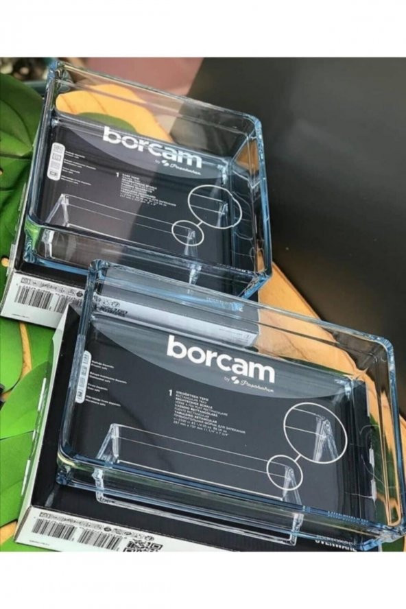 Paşabahçe Premium İkili Borcam Tepsi Seti ürün görseli 1