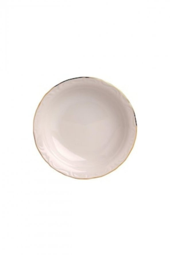 Porland Altın Yaldızlı Porselen Yemek Tabağı 6lı 19cm ürün görseli 1