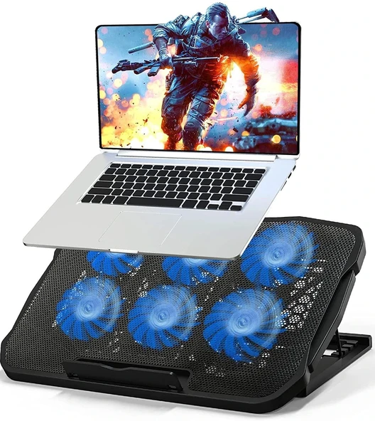 DailyTech 15.6 inç 6 Fanlı Dizüstü Sessiz Laptop Soğutucu Standı ürün görseli 1