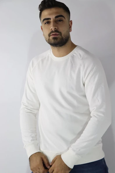 Cazador 22KCEEO05610 Erkek Ekru Sweat ürün görseli 1