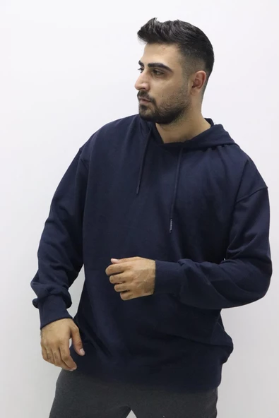 Cazador 22KCEEO05047 Erkek Lacivert Kapüşonlu Sweat ürün görseli 1