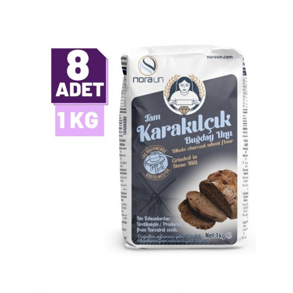 Tam Karakılçık Buğday Unu 1 Kg 8 adet ürün görseli 1