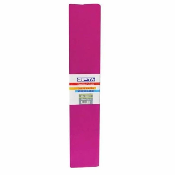 GIPTA  KREPON KAGIDI 50x200cm.K.PEMBE10 LU (9130) ürün görseli 1