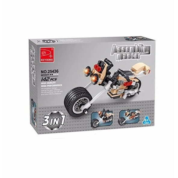 Ausini Assembling Master 3 in 1 142 Parça Motorlar - Resim 2