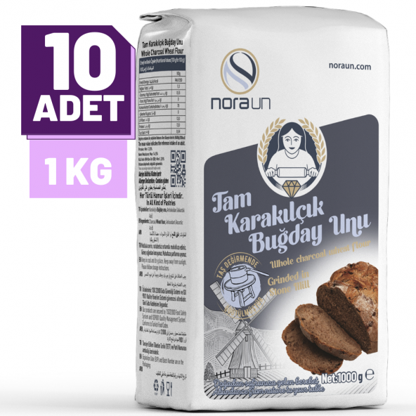 Tam Karakılçık Buğday Unu 1 Kg 10 adet ürün görseli 1