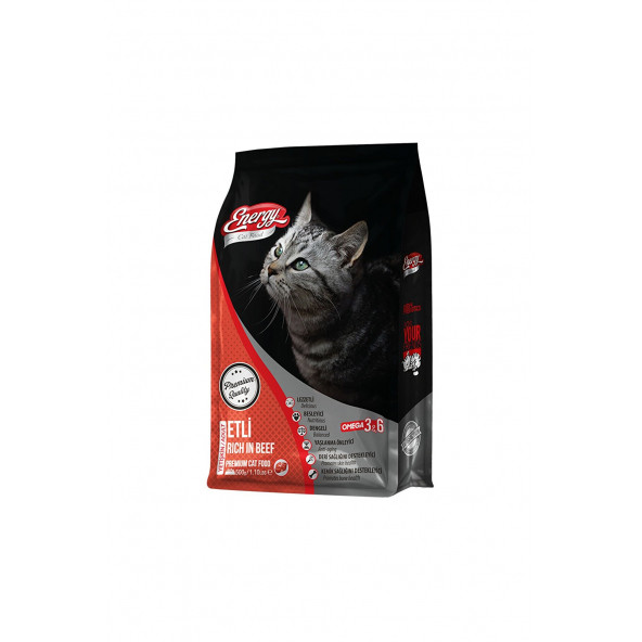 ENERGY SIĞIR ETLİ YETİŞKİN KEDİ MAMASI 500 GR ürün görseli 1