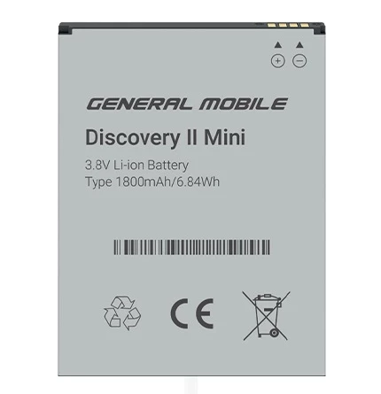 General Mobile Discovery 2 Mini Batarya 1800 mAh (General M TR Garantili) M100373 ürün görseli 1