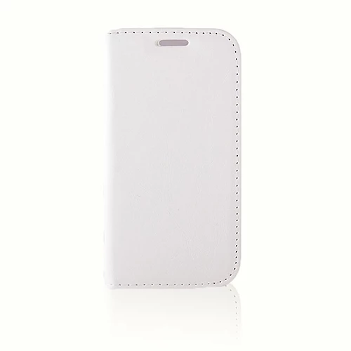 Samsung Galaxy S4 Mini (I9190) Dikişli ve Gizli Mıknatıslı Tiger Kılıf Beyaz ürün görseli 1
