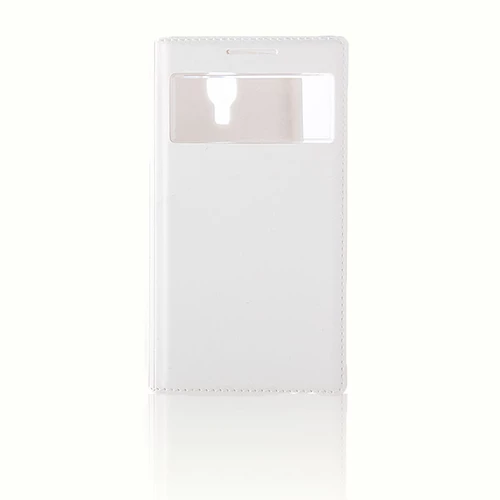 Samsung S4 I9500 Dikişli Yan Kapaklı TPU Kılıf Beyaz ürün görseli 1