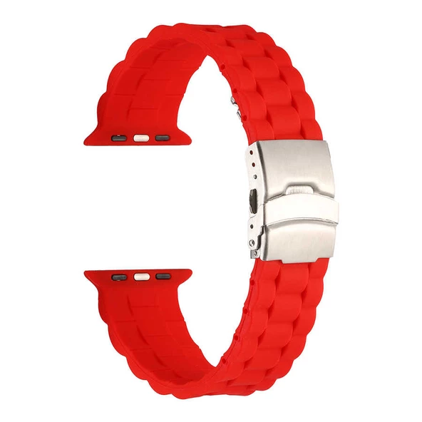 Apple Watch 7 45mm KRD-72 Silikon Kordon - Resim 9