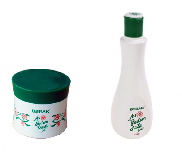 Bebak Acı Badem Kremi Kavanoz 70 ml + Acı Badem Sütü 215 ml ürün görseli 1