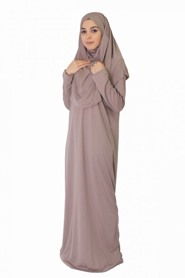 VİZON FERMUARSIZ NAMAZ ELBİSESİ - Resim 2