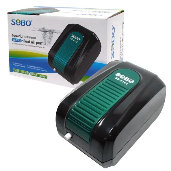Sobo Tek Çıkışlı Akvaryum Hava Motoru 3.5W. 4LT/Dak. SB-1102 ürün görseli 1