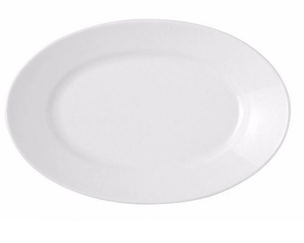Porland Bella Beyaz Kayık Tabak 33 cm 04POR002098-ADET ürün görseli 1