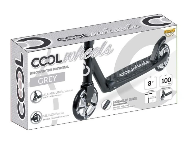 Cool Wheels Katlanır Scooter 8 + Yaş / Gri - Resim 2