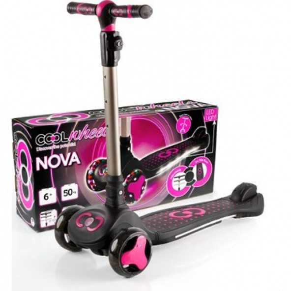 Cool Wheels Nova Işıklı Scooter 6 Yaş + Pembe ürün görseli 1