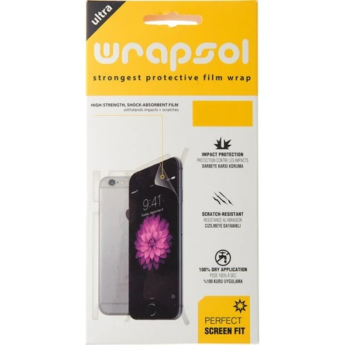 Wrapsol Samsumg Galaxy S10+ Plus Ön | Arka Ekran Koruyucu Poliuretan ürün görseli 1
