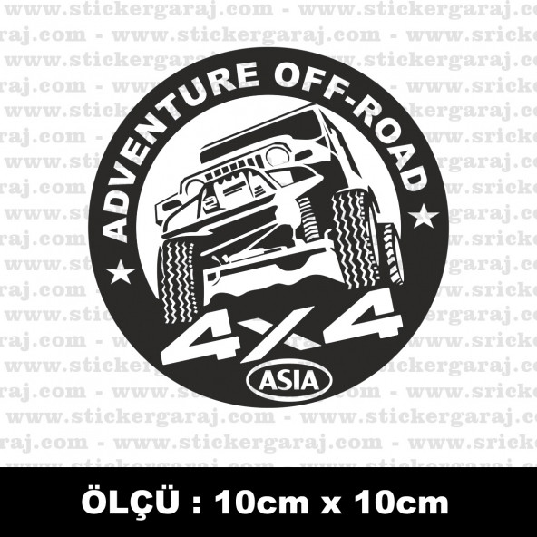 4-4 Suv arazi jeep sticker 2 ADET ürün görseli 1