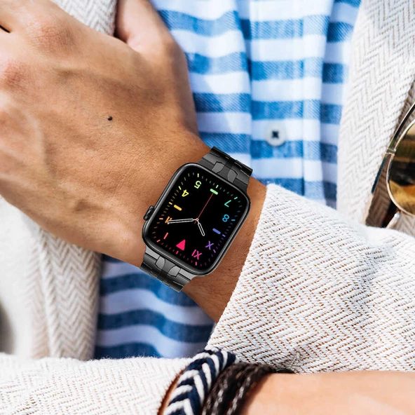 Apple Watch 44mm KRD-63 Metal Kordon - Resim 10
