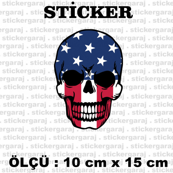 Amerika kuru kafa sticker 2 ADET ürün görseli 1