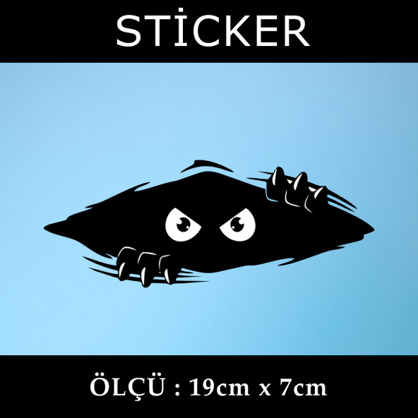 Araba hayalet sticker 2 ADET ürün görseli 1