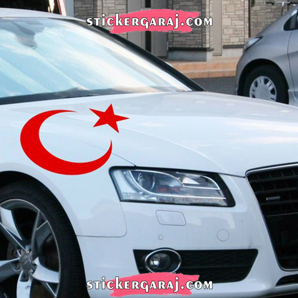 Ay Yıldız sticker ürün görseli 1