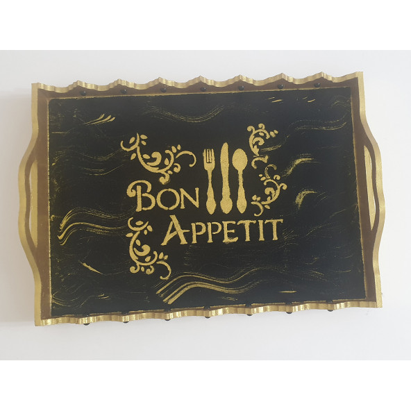 Bon Apetit Ahşap Tepsi - Resim 2