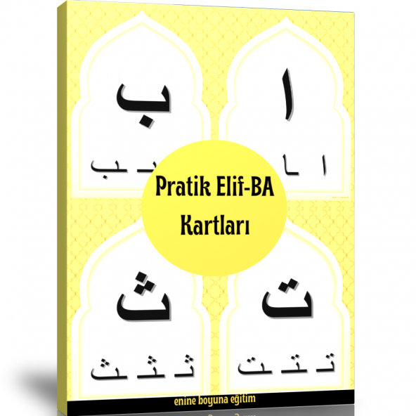 Pratik Elif-BA Kartları (Laminasyonlu SERT Kartlar) ürün görseli 1