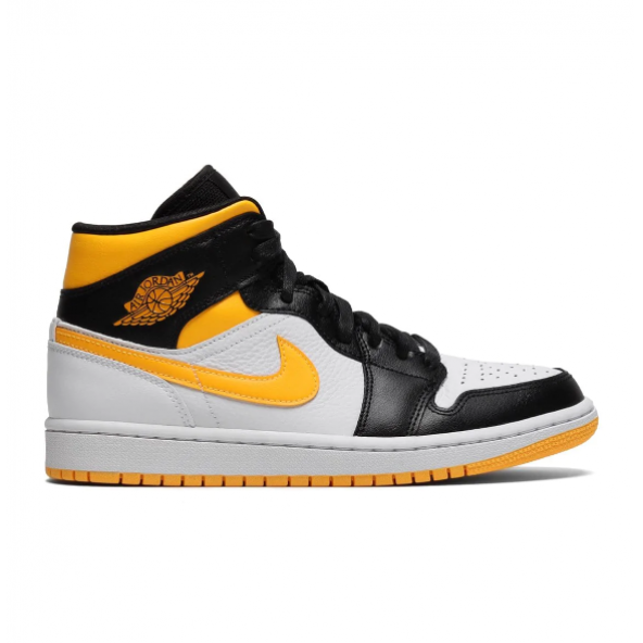 Nike Air Jordan 1 Mid Retro Laser Orange Yellow Black Spor Ayakkabı CV5276-107 ürün görseli 1