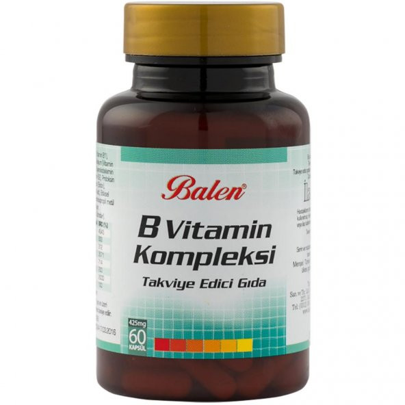 Balen B Vitamin Kompleksi Kapsül 425 Mg* 60 ürün görseli 1
