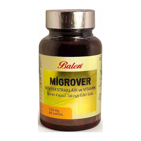 Balen Migrover Bitki Ekstraktları Ve Vitamin İçeren Kapsül 720 Mg*60 ürün görseli 1
