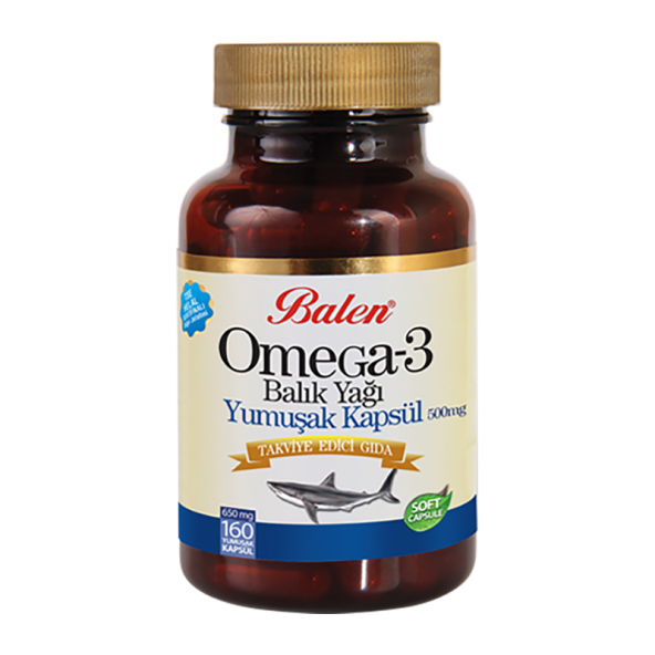 Balen Omega 3 Balık Yağı 650 Mg*160 Yumuşak Kapsül ürün görseli 1