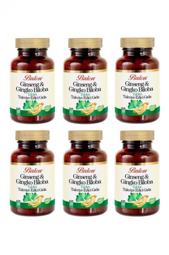 Balen Ginseng Ginkgo Biloba Tablet 720mg*120 6 Adet ürün görseli 1