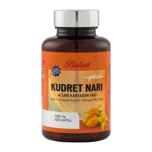 Balen Kudret Narı ve Sarı Kantaron Yağı İçeren 1580 Mg 100 Kapsül ürün görseli 1