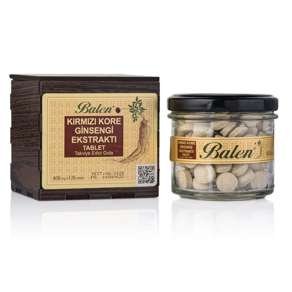 Balen Kırmızı Kore Ginseng Tablet 600 Mg 120 Adet ürün görseli 1