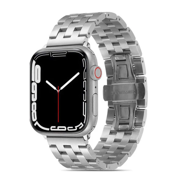 Apple Watch 7 41mm KRD-20 Metal Kordon - Resim 3
