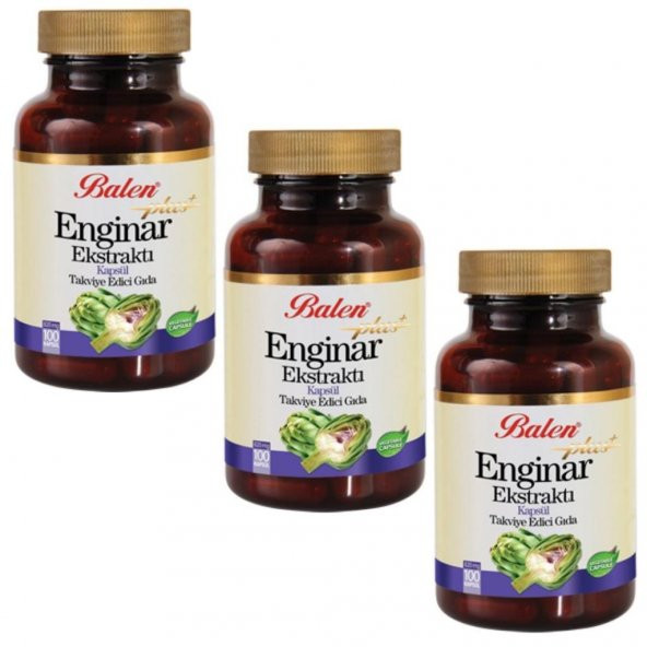 3 Adet Balen Enginar Plus Ekstrakt 820 MG 100 Kapsül ürün görseli 1