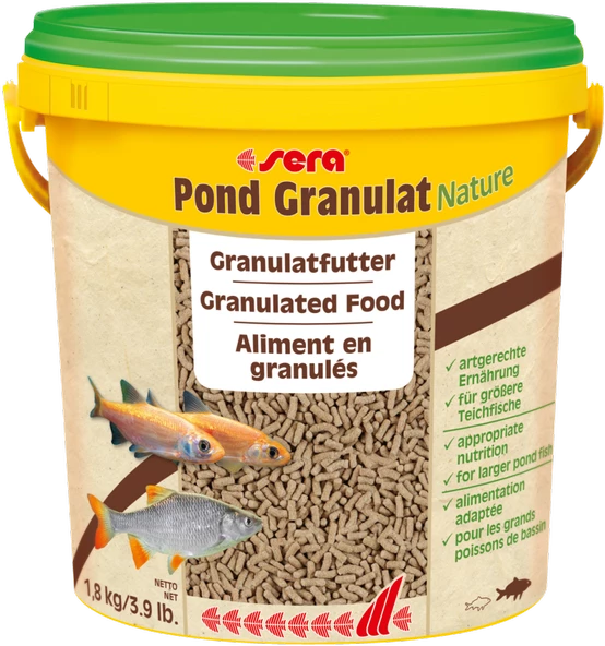 Sera Pond Granulat Nature 100 GR Poşet (Açık) Japon Koi Balığı Yemi  Skt : 03/2028 ürün görseli 1