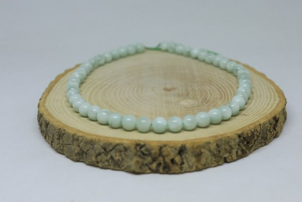 Larimar Taşı YARIM Dizi 8mm (18cm uzunluğundadır) ürün görseli 1
