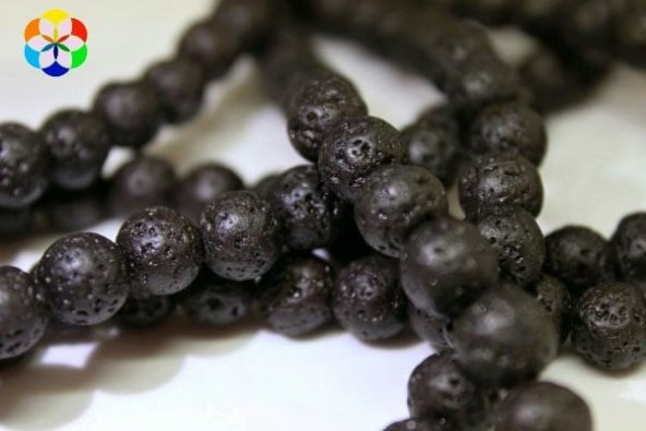 Lav Taşı YARIM Dizi 8mm (18cm uzunluğundadır) ürün görseli 1