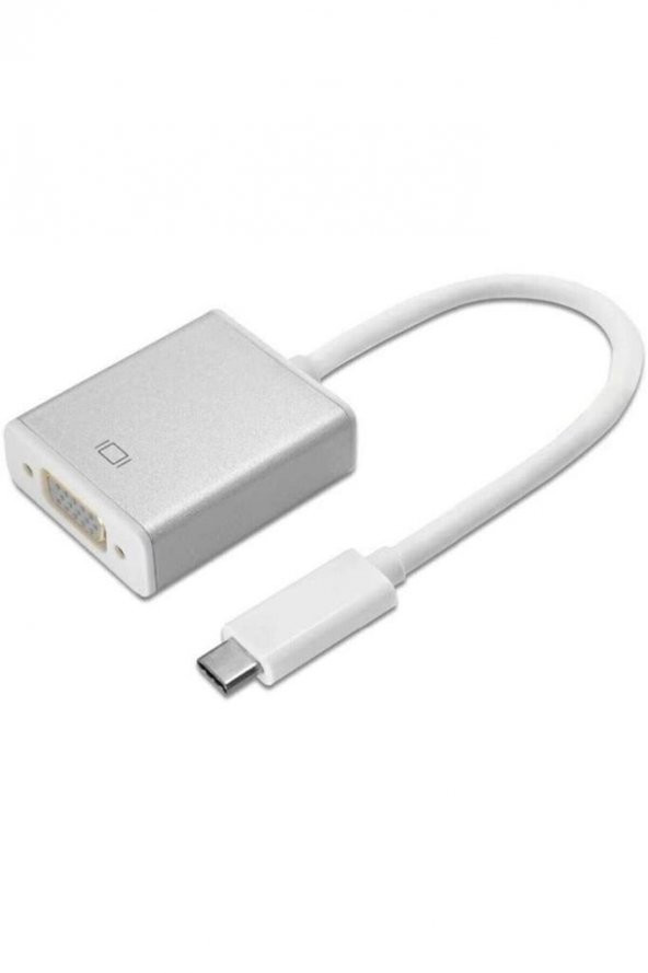 Usb 3.1 Type C To Vga Adaptör Çevirici Dönüştürücü Macbook ürün görseli 1