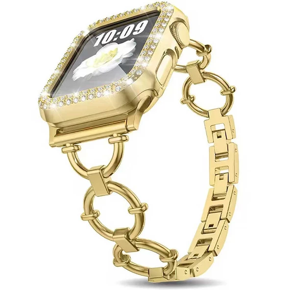Apple Watch 42mm KRD-56 Halka Tasarım Metal Kordon ürün görseli 1
