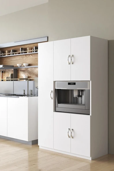 AEKA Ae-3030 Duygu 5 Kapaklı Beyaz Çok Amaçlı Mutfak, Banyo,kiler,balkon Dolabı ürün görseli 1
