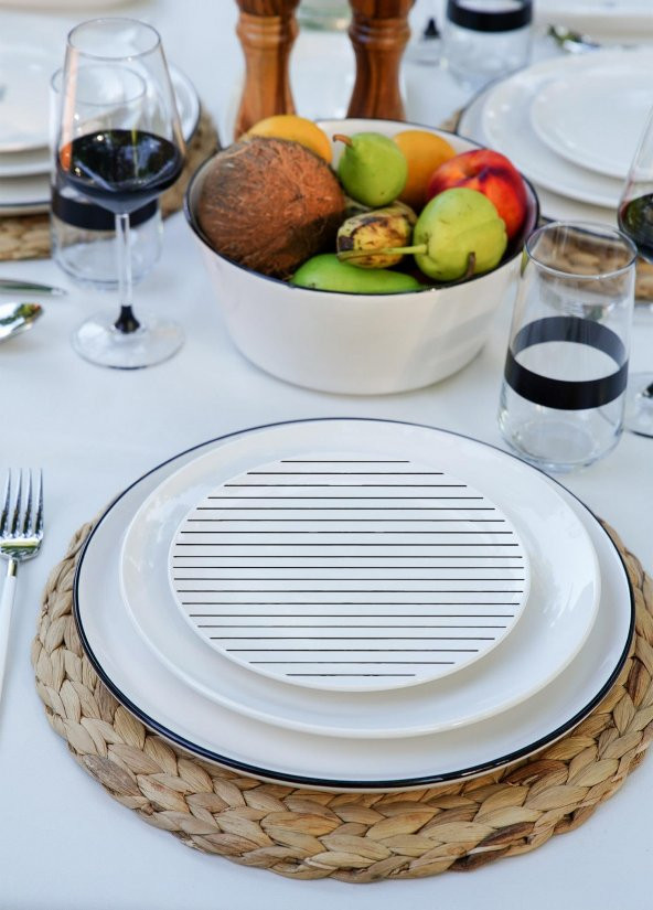 The Mia Daily Tunes Pasta Tabağı 6 Lı Set - 19 cm ürün görseli 1