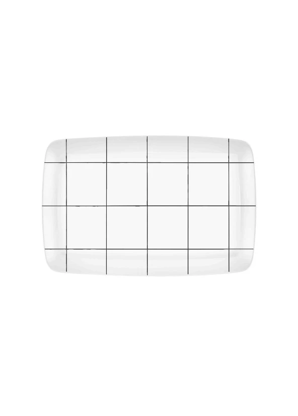 The Mia Daily Tunes Dikdörtgen Servis - 34x25cm DLY008 ürün görseli 1