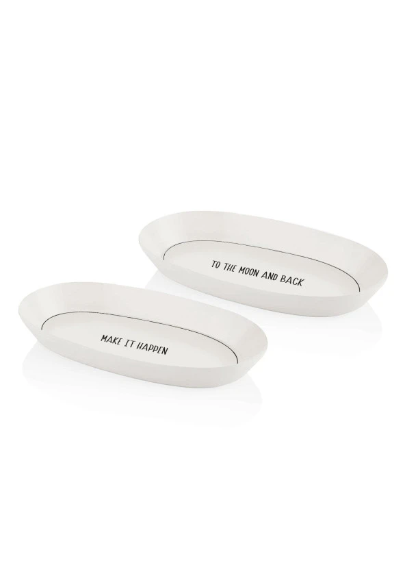 The Mia Daily Tunes Oval Servis 2li Set 29cm ürün görseli 1